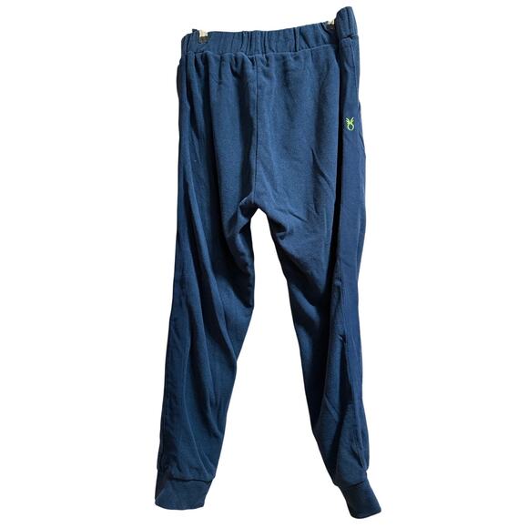 Dudley Stephens Size Large Navy Blue Fleece Elastic Waistband Sweatpants - Picture 7 of 7